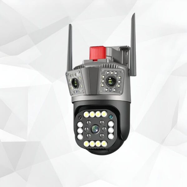 9MP Triple Lens Outdoor WiFi Camera | IP66 Waterproof | Auto Tracking | Two-Way Audio | Full HD | V380 Pro