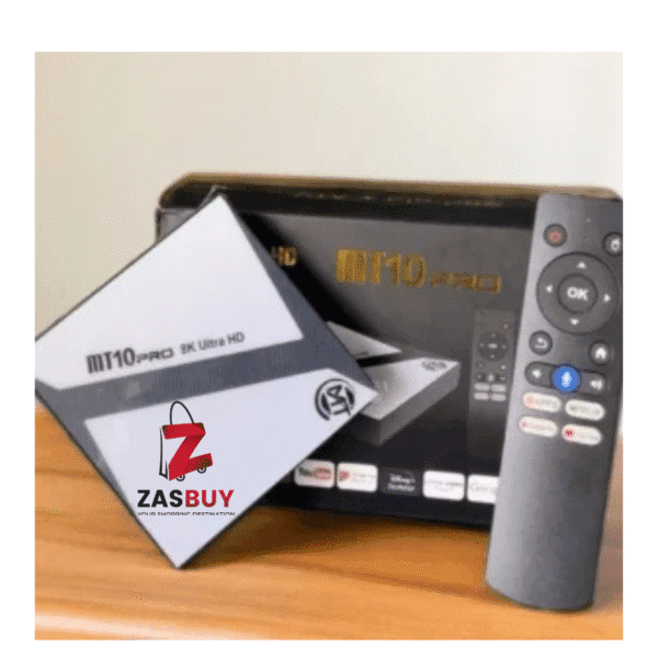 MT 10Pro 8K Ultra HD Voice Remote Android TV Box – Black