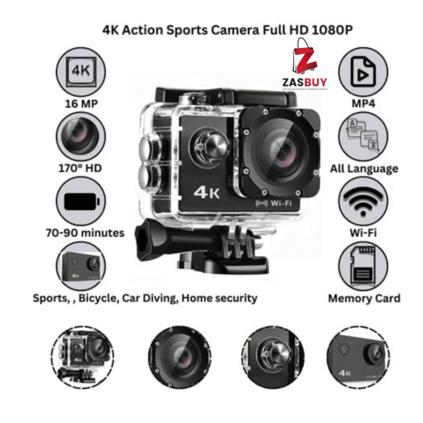 4K Ultra Action Sports Camera Full HD 1080P